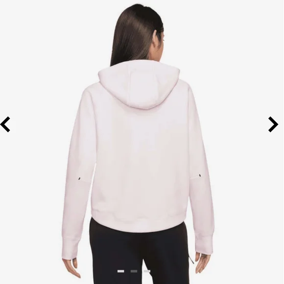 NIKE Size Small Windrunner Tech fleece full zip pale muted pink hoodie - Picture 3 of 11